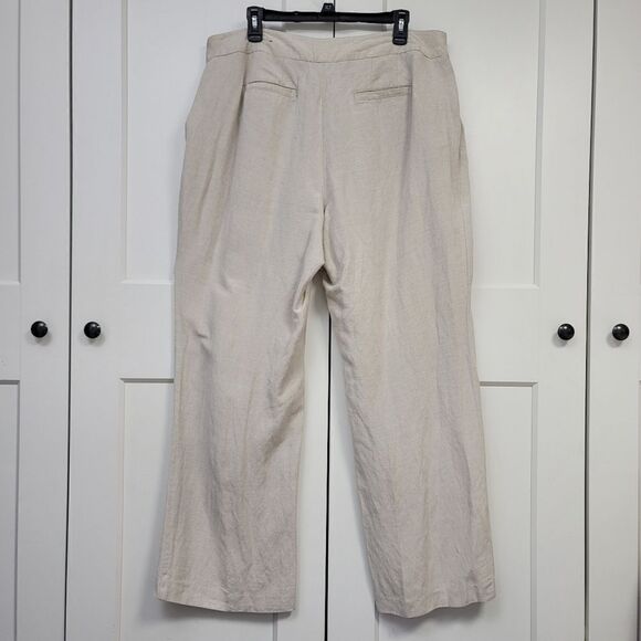 Lane bryant wide leg linen blend pants, 16 - Picture 8 of 9